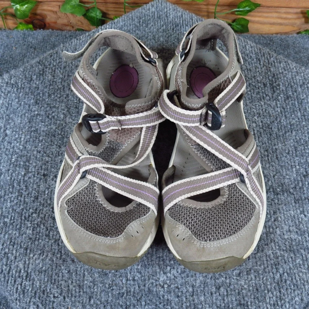 Teva Ewaso Women Sport Sandal Size 7 Outdoor Hiking Water Shoe Gray Purple